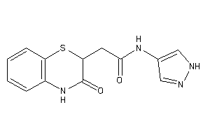 2-(3-keto-4H-1,4-benzothiazin-2-yl)-N-(1H-pyrazol-4-yl)acetamide