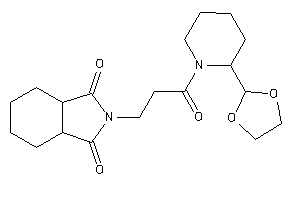 2-[3-[2-(1,3-dioxolan-2-yl)piperidino]-3-keto-propyl]-3a,4,5,6,7,7a-hexahydroisoindole-1,3-quinone