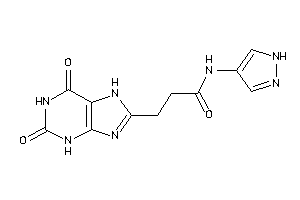 3-(2,6-diketo-3,7-dihydropurin-8-yl)-N-(1H-pyrazol-4-yl)propionamide