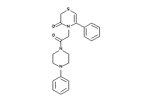 4-[2-keto-2-(4-phenylpiperazino)ethyl]-5-phenyl-1,4-thiazin-3-one