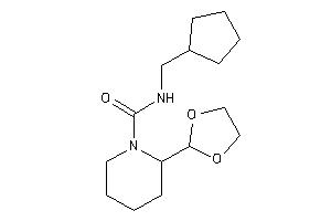 N-(cyclopentylmethyl)-2-(1,3-dioxolan-2-yl)piperidine-1-carboxamide