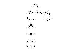 4-[2-keto-2-[4-(2-pyridyl)piperazino]ethyl]-5-phenyl-1,4-thiazin-3-one