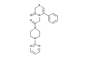 4-[2-keto-2-[4-(2-pyrimidyl)piperazino]ethyl]-5-phenyl-1,4-thiazin-3-one