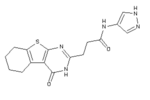 3-(4-keto-5,6,7,8-tetrahydro-3H-benzothiopheno[2,3-d]pyrimidin-2-yl)-N-(1H-pyrazol-4-yl)propionamide