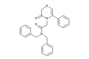 N,N-dibenzyl-2-(3-keto-5-phenyl-1,4-thiazin-4-yl)acetamide