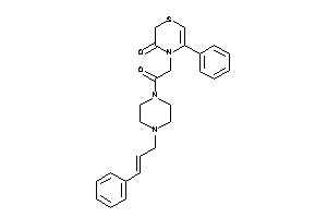 4-[2-(4-cinnamylpiperazino)-2-keto-ethyl]-5-phenyl-1,4-thiazin-3-one