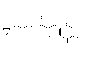 N-[2-(cyclopropylamino)ethyl]-3-keto-4H-1,4-benzoxazine-7-carboxamide