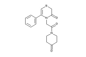 4-[2-keto-2-(4-ketopiperidino)ethyl]-5-phenyl-1,4-thiazin-3-one