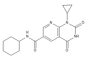 N-cyclohexyl-1-cyclopropyl-2,4-diketo-pyrido[2,3-d]pyrimidine-6-carboxamide