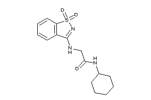 N-cyclohexyl-2-[(1,1-diketo-1,2-benzothiazol-3-yl)amino]acetamide