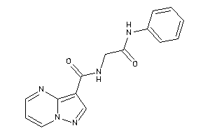 N-(2-anilino-2-keto-ethyl)pyrazolo[1,5-a]pyrimidine-3-carboxamide