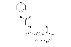Image of N-(2-anilino-2-keto-ethyl)-4-keto-3H-pyrido[2,3-d]pyrimidine-6-carboxamide