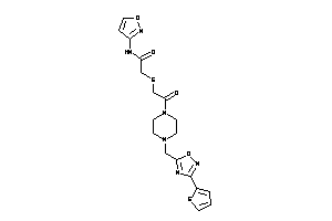 N-isoxazol-3-yl-2-[[2-keto-2-[4-[[3-(2-thienyl)-1,2,4-oxadiazol-5-yl]methyl]piperazino]ethyl]thio]acetamide