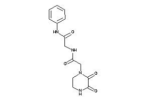 2-[[2-(2,3-diketopiperazino)acetyl]amino]-N-phenyl-acetamide