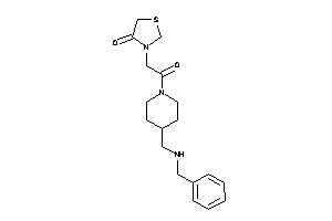 3-[2-[4-[(benzylamino)methyl]piperidino]-2-keto-ethyl]thiazolidin-4-one