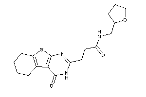 3-(4-keto-5,6,7,8-tetrahydro-3H-benzothiopheno[2,3-d]pyrimidin-2-yl)-N-(tetrahydrofurfuryl)propionamide