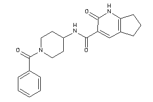Image of N-(1-benzoyl-4-piperidyl)-2-keto-1,5,6,7-tetrahydro-1-pyrindine-3-carboxamide