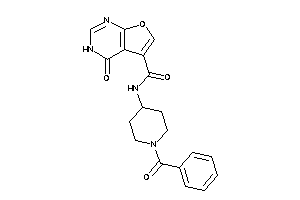 N-(1-benzoyl-4-piperidyl)-4-keto-3H-furo[2,3-d]pyrimidine-5-carboxamide