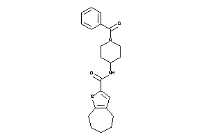 N-(1-benzoyl-4-piperidyl)-5,6,7,8-tetrahydro-4H-cyclohepta[b]thiophene-2-carboxamide