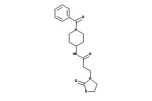 N-(1-benzoyl-4-piperidyl)-3-(2-ketothiazolidin-3-yl)propionamide