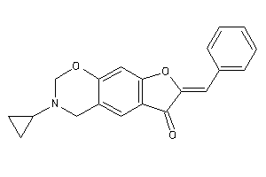 Image of 7-benzal-3-cyclopropyl-2,4-dihydrofuro[3,2-g][1,3]benzoxazin-6-one