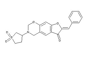 Image of 7-benzal-3-(1,1-diketothiolan-3-yl)-2,4-dihydrofuro[3,2-g][1,3]benzoxazin-6-one