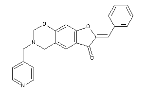 Image of 7-benzal-3-(4-pyridylmethyl)-2,4-dihydrofuro[3,2-g][1,3]benzoxazin-6-one