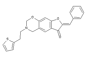 Image of 7-benzal-3-[2-(2-thienyl)ethyl]-2,4-dihydrofuro[3,2-g][1,3]benzoxazin-6-one