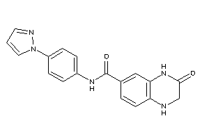 3-keto-N-(4-pyrazol-1-ylphenyl)-2,4-dihydro-1H-quinoxaline-6-carboxamide