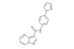 N-(4-pyrazol-1-ylphenyl)pyrazolo[1,5-a]pyrimidine-3-carboxamide