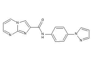 N-(4-pyrazol-1-ylphenyl)imidazo[1,2-a]pyrimidine-2-carboxamide