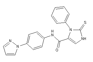 3-phenyl-N-(4-pyrazol-1-ylphenyl)-2-thioxo-4-imidazoline-4-carboxamide