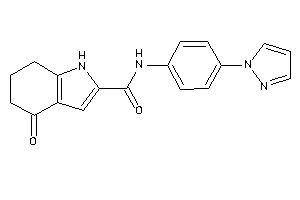 4-keto-N-(4-pyrazol-1-ylphenyl)-1,5,6,7-tetrahydroindole-2-carboxamide