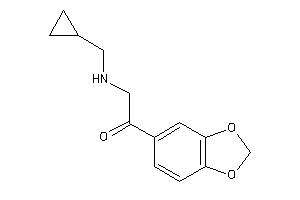 1-(1,3-benzodioxol-5-yl)-2-(cyclopropylmethylamino)ethanone