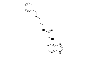 N-(3-benzoxypropyl)-2-(9H-purin-6-ylamino)acetamide