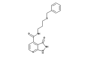 N-(3-benzoxypropyl)-3-keto-1,2-dihydropyrazolo[3,4-b]pyridine-4-carboxamide