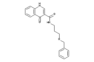 N-(3-benzoxypropyl)-4-keto-1H-quinoline-3-carboxamide