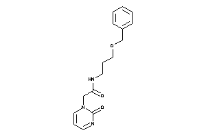 N-(3-benzoxypropyl)-2-(2-ketopyrimidin-1-yl)acetamide