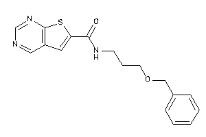 N-(3-benzoxypropyl)thieno[2,3-d]pyrimidine-6-carboxamide