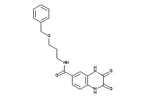 N-(3-benzoxypropyl)-2,3-diketo-1,4-dihydroquinoxaline-6-carboxamide