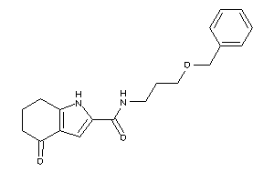 N-(3-benzoxypropyl)-4-keto-1,5,6,7-tetrahydroindole-2-carboxamide