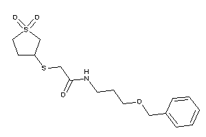 N-(3-benzoxypropyl)-2-[(1,1-diketothiolan-3-yl)thio]acetamide