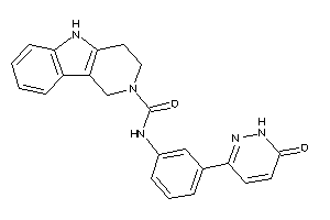 N-[3-(6-keto-1H-pyridazin-3-yl)phenyl]-1,3,4,5-tetrahydropyrido[4,3-b]indole-2-carboxamide