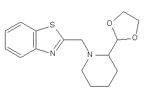 2-[[2-(1,3-dioxolan-2-yl)piperidino]methyl]-1,3-benzothiazole