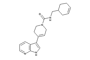 N-(cyclohex-3-en-1-ylmethyl)-4-(1H-pyrrolo[2,3-b]pyridin-3-yl)-3,6-dihydro-2H-pyridine-1-carboxamide