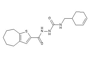 1-(cyclohex-3-en-1-ylmethyl)-3-(5,6,7,8-tetrahydro-4H-cyclohepta[b]thiophene-2-carbonylamino)urea