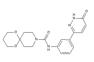 N-[3-(6-keto-1H-pyridazin-3-yl)phenyl]-7,11-dioxa-3-azaspiro[5.5]undecane-3-carboxamide