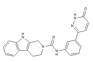 N-[3-(6-keto-1H-pyridazin-3-yl)phenyl]-1,3,4,9-tetrahydro-$b-carboline-2-carboxamide