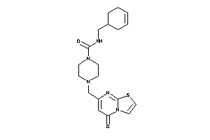 N-(cyclohex-3-en-1-ylmethyl)-4-[(5-ketothiazolo[3,2-a]pyrimidin-7-yl)methyl]piperazine-1-carboxamide