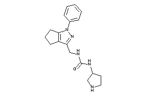 1-[(1-phenyl-5,6-dihydro-4H-cyclopenta[c]pyrazol-3-yl)methyl]-3-pyrrolidin-3-yl-urea